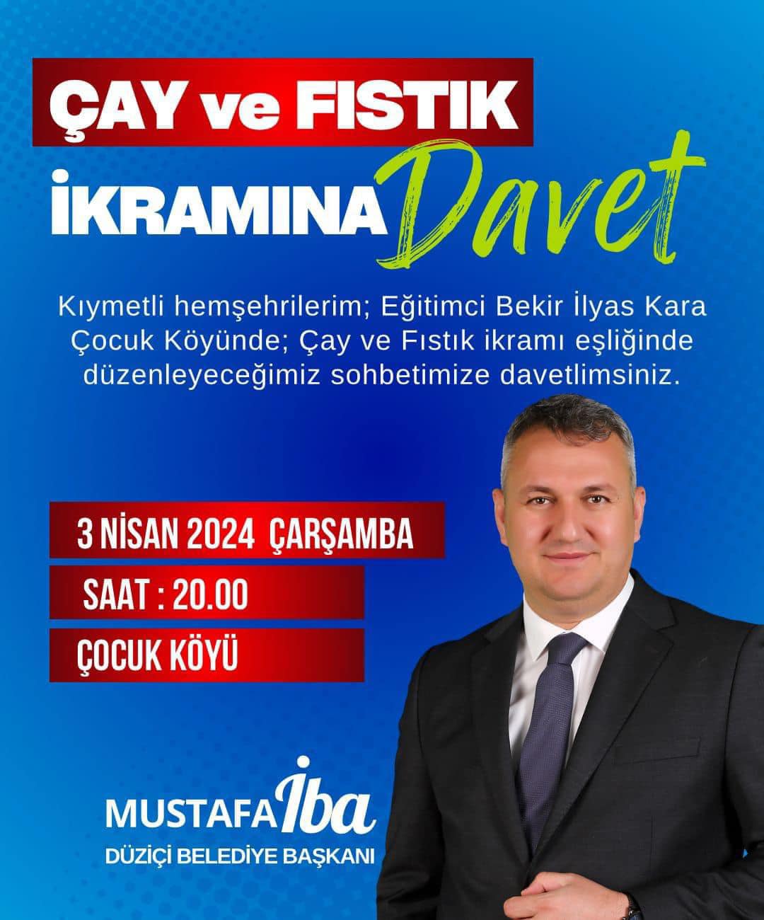 Fıstık ve Çay ikramı