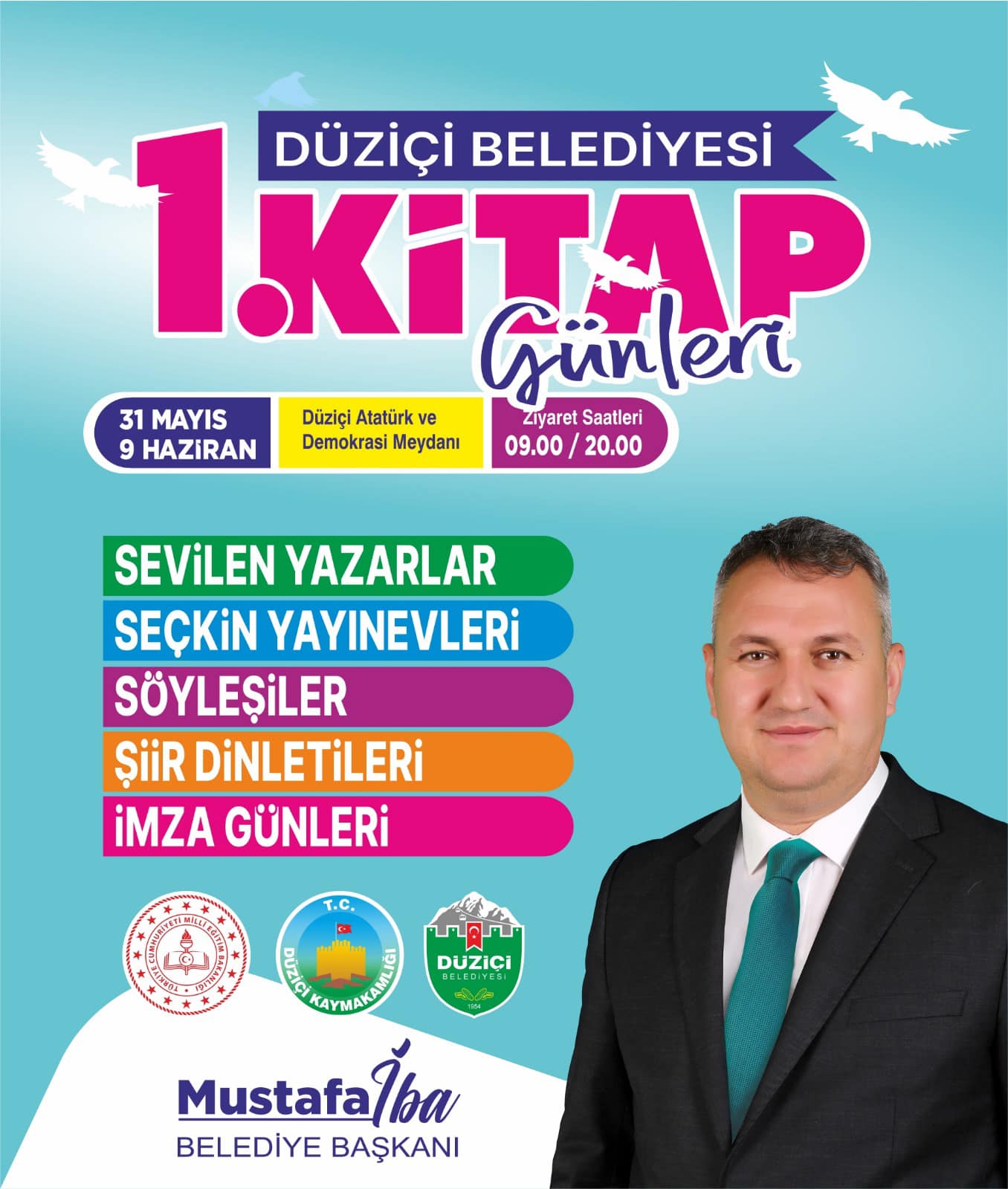 1. Kitap Günlerine Kıymetli tüm hemşerilerimiz davetlidir.